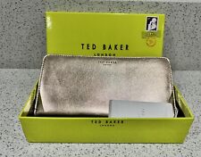 Ted Baker Frrida Rose Gold Poppered Leather Matinee Purse.