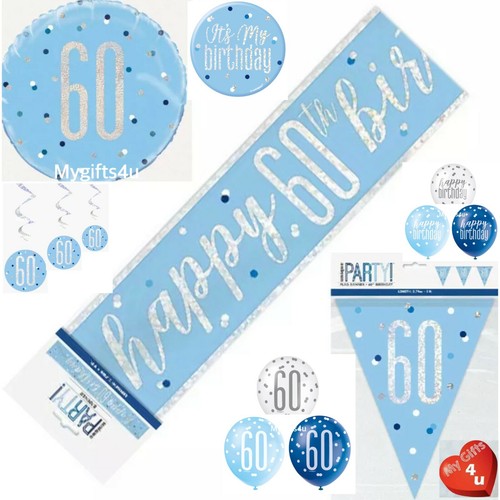 Blue age 60th happy - &,