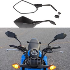 Black Motorcycle Rearview Side