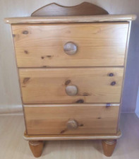 Wooden Bedside Chest of 3