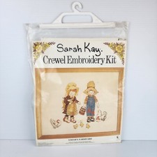 Vintage Fabercraft Sarah Kay Crewel Embroidery Kit Sarah's Farmyard  1980