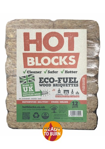Hotblocks wood briquettes - wood, 12