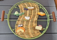 Vintage French Wicker Round