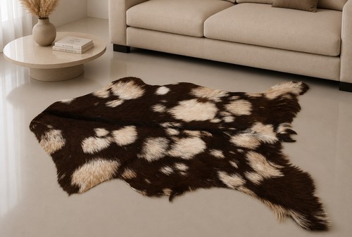 Genuine goat hide hair - hide, on