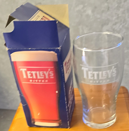 Tetley bitter branded pint - tetley’s,