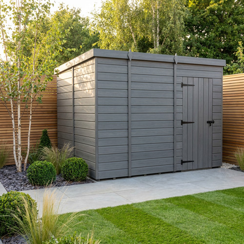 9x6 pent composite shed - 9x6,