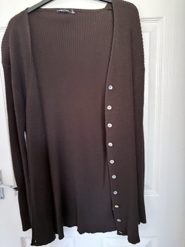 Woman fine knit - fine, chocolate
