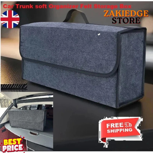 Grey car boot organiser - car,