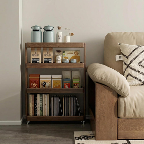 Solid wood tier - solid, rolling