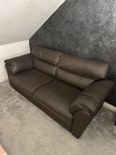 Wyvern Dark Brown 3 Seater