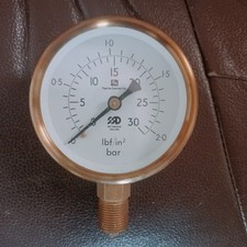 vintage steampunk brass gauge new old stock man cave lamp