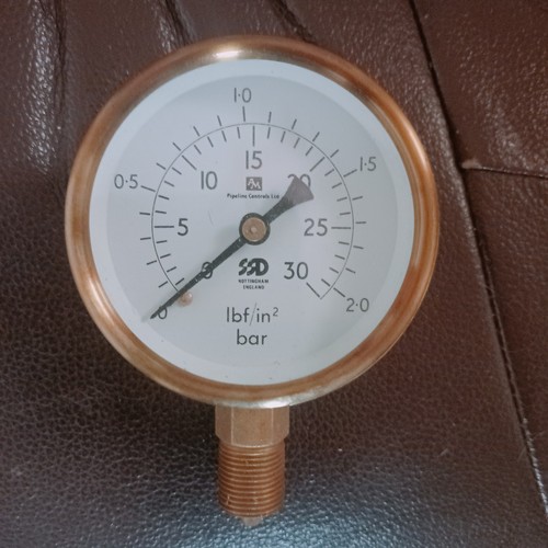 Vintage steampunk brass gauge - vintage,