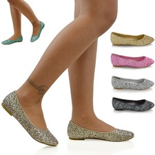 Womens Slip On Pumps Ladies