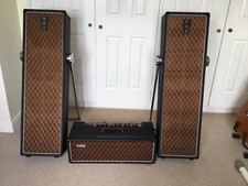 vox ac30 twin head vintage 60s Amplifier PA System With Matching Column Speakers