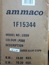 Ammaco Ladies Bike pink 24" X