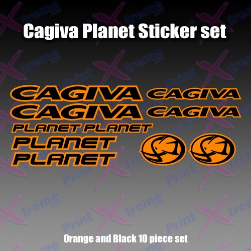 Cagiva planet decal - cagiva, decal/