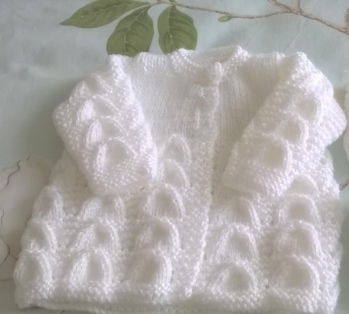 Hand knitted baby cardigan - knitted,