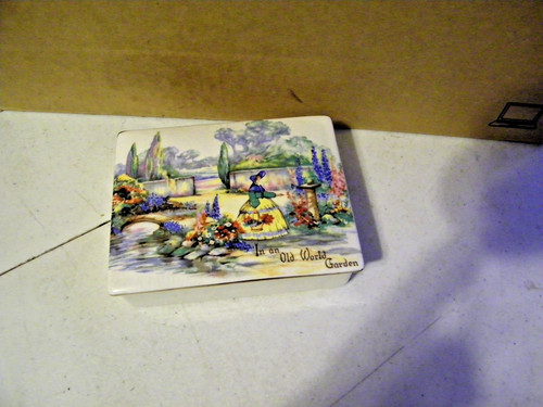 Vintage porcelain trinket - vintage,