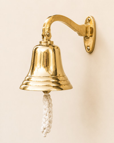 Brass ship pub door - , bell
