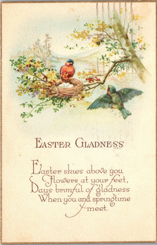 Easter gladness birds poem - gladness,