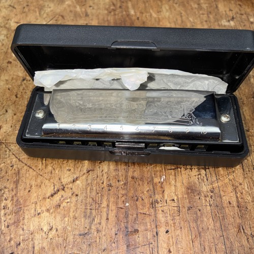 New silver swan harmonica - silver, 10