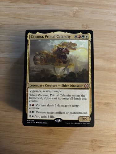 Mtg zacama dinosaur commander - mtg,