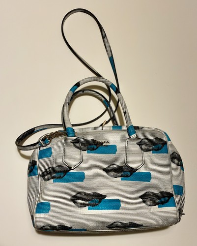 Prada resort lip print handbag - lip,