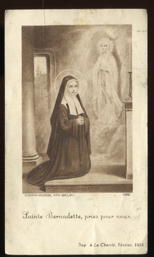 Antique holy card of st - ,
