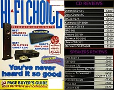 HI-FI CHOICE THORENS CONSEQUENCE ROYD SORCERER MARANTZ CD-63 SE QUAD 77 SONY CD