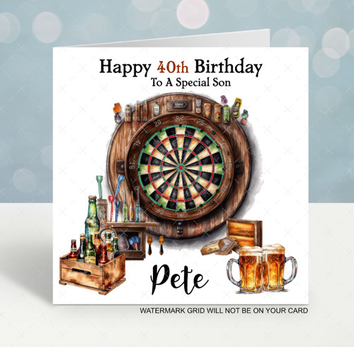Personalised birthday card - personalised,