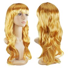 WOMENS LADIES LONG WAVY CURLY