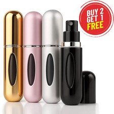 Refillable Perfume Atomiser 5 ml Spray Pump Portable Bottles Ideal for Travel