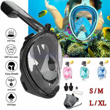 Kids Adults Snorkel Face Mask