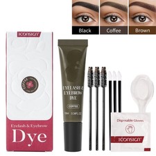 Henna Eyebrow Eyelash Tint Lasting Brow Dye Cream Kit Professional Iconsign Set