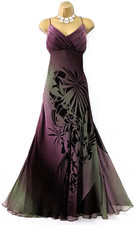 MONSOON Purple Green Chiffon