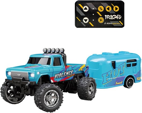 Blue mini monster truck - blue,