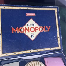 Monopoly Deluxe Edition Made By Waddingtons 1986 Vintage 100% Complete