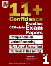 11+ Confidence: CEM-style Practice Exam Papers Book... - Eureka! Eleven Plus...