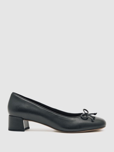 Reiss womens black leather - reiss,