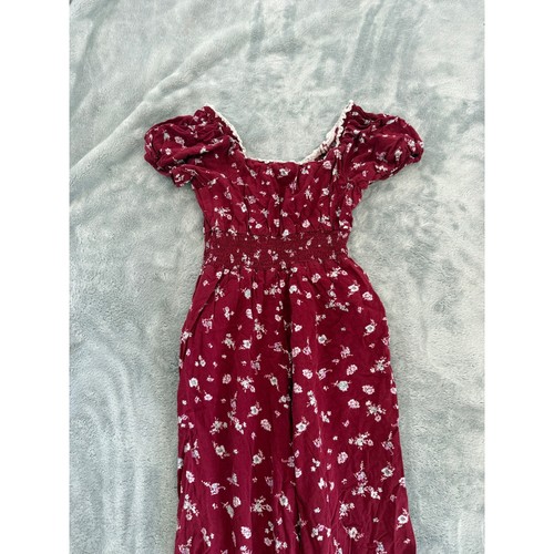 Girls smocked pant romper