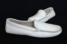 Ladies TODS White Leather Loafers/Drivers  Shoes Size UK 5 (eur 37.5) Great Cond