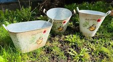 Garden Tin Planter Bucket
