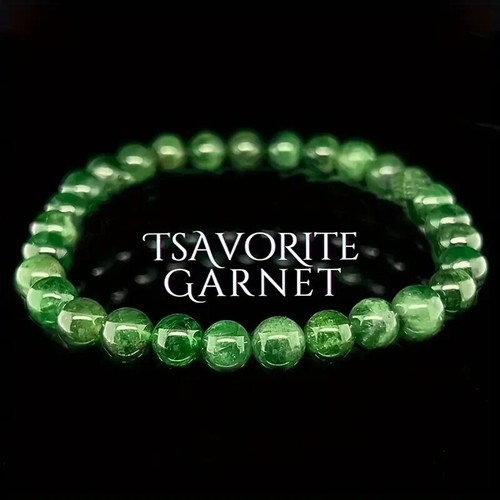 Natural tsavorite green - tsavorite, garnet