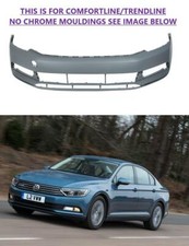 VW PASSAT 2015 – 2019 FRONT BUMPER NEW INSURANCE APPROVED HIGH QUALITY NO CHORME