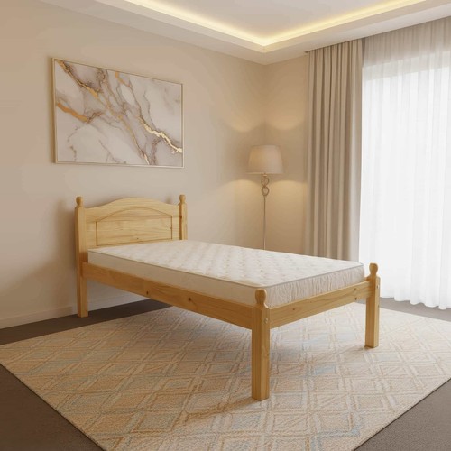 Wooden pine bed veresi 3ft - wooden,