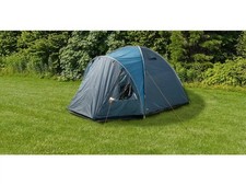 Halfords Outdoor Camping Hiking 4 Person UV Resistant Double Skin Dome Tent A