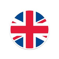 Round Union Jack Sticker Decal
