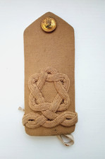 Royal Naval Reserve 1940s Sub Lieutenant Rank Shoulder Board. HMS CONWAY, Button