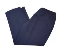 Womens Trousers Size 16 Black Leg Work Dress Pants Elastic Waist