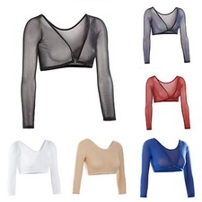 Women's Mesh See Through Crop